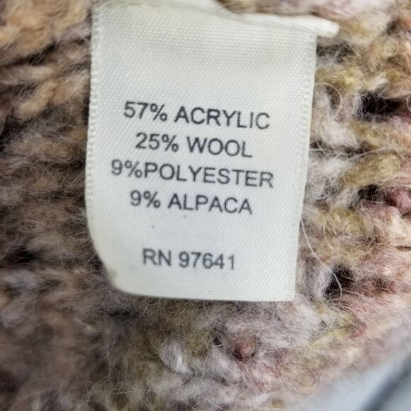 J. Jill Wool Alpaca/Wool Blend Button Cardigan Sweater M Petite Cottagecore Boho - Picture 5 of 12